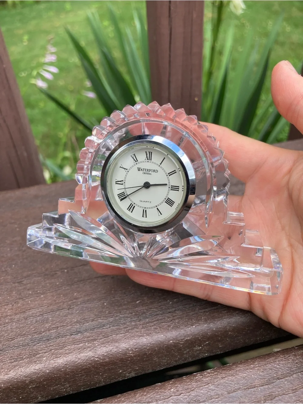Vintage Waterford Crystal Wharton Mantle Desk Clock
